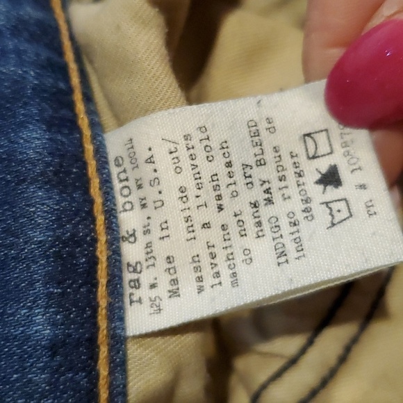Rag & Bone DASH distressed jeans Wembly Wash sz‎ 25 - Picture 5 of 8